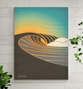 Surf art prints on canvas