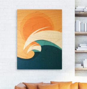 Surf art prints on canvas