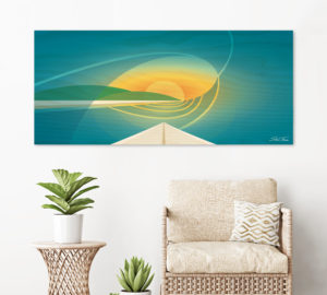 WOODEN SURFBOARD DECOR | beach artwork decor | Surfboard wall art