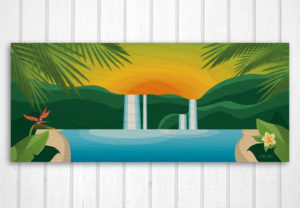 Surf art prints on canvas