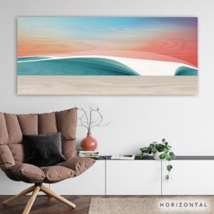 wave artwork, wave painting, modern wave art