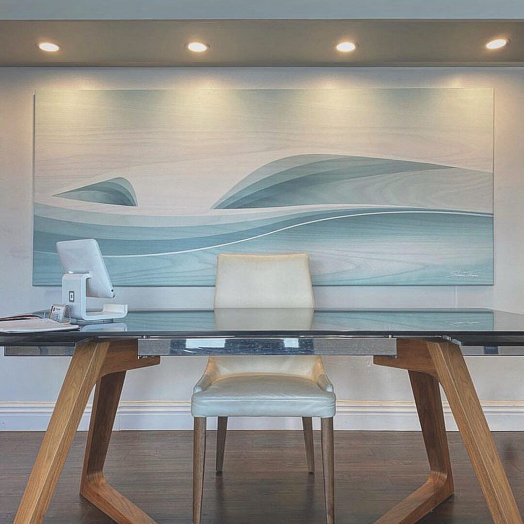 wave artwork, Shaun Thomas, wave painting,