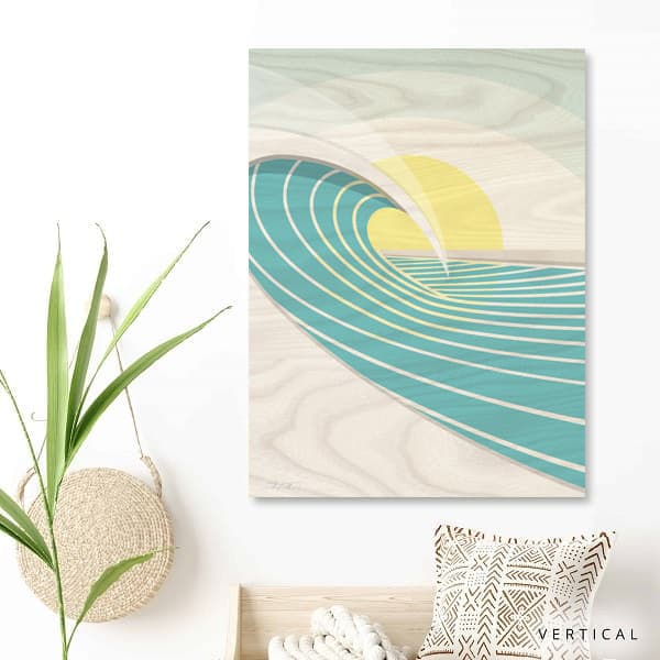 wave art, wave artwork, coastal modern art