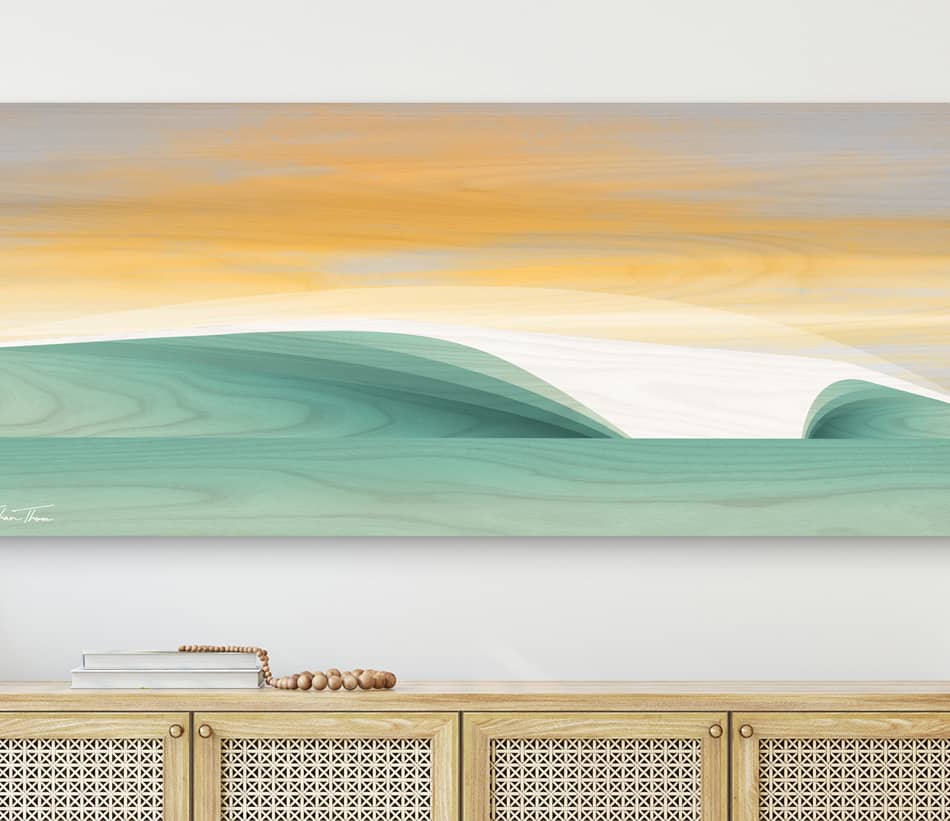 Sea Foam Green Wave Art | Shaun Thomas