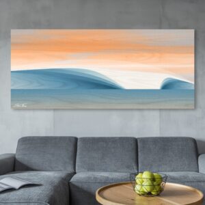 coastal wave artwork, wave prints, wave painting, modern coastal art