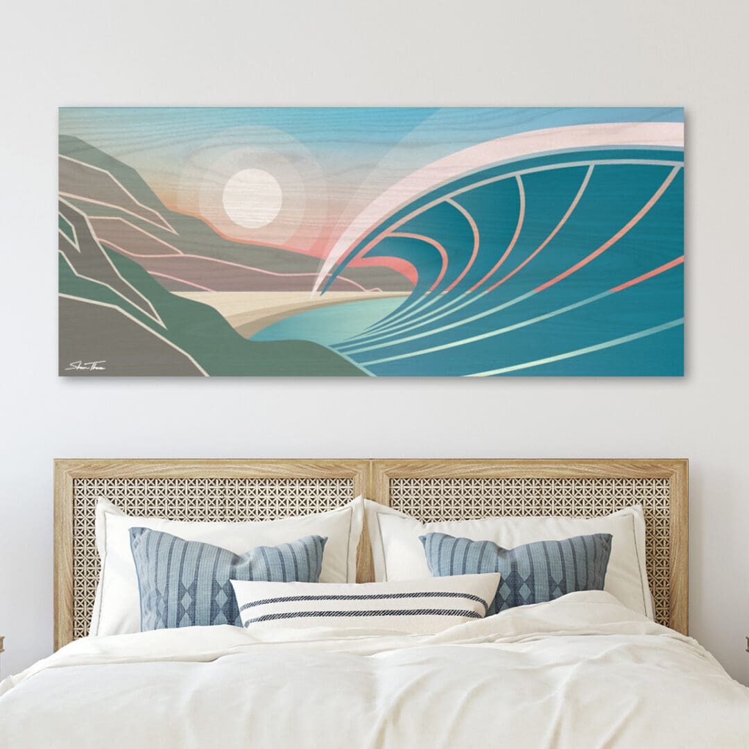 Rugged Coast | Large ocean wave artwork ocean wave art, wave painting, wave artwork