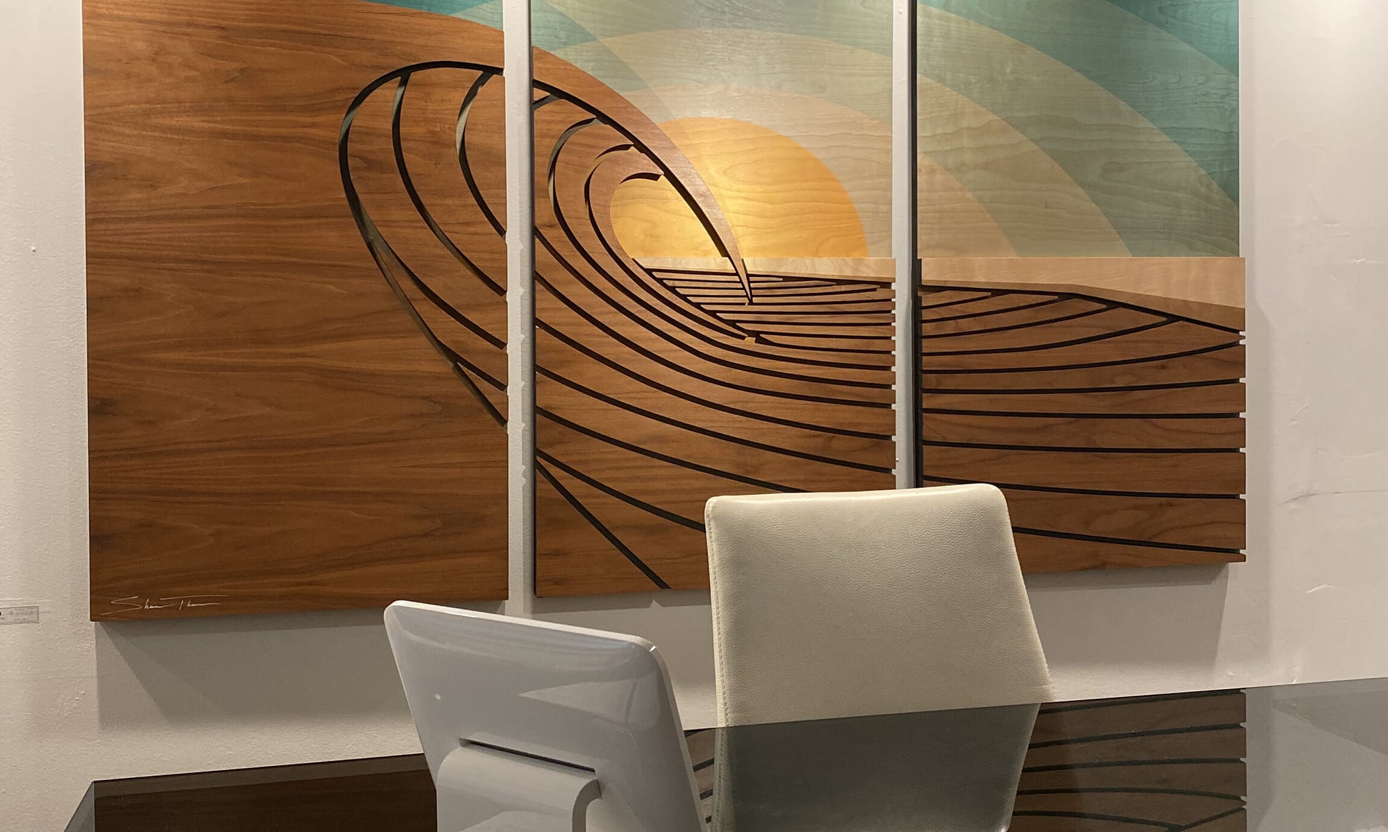 modern coastal art, wave sculpture, laguna beach art gallery, coastal wall sculptures