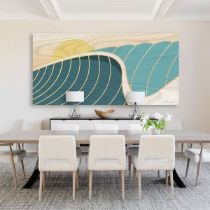Ocean Wave Print by artist shaun thomas